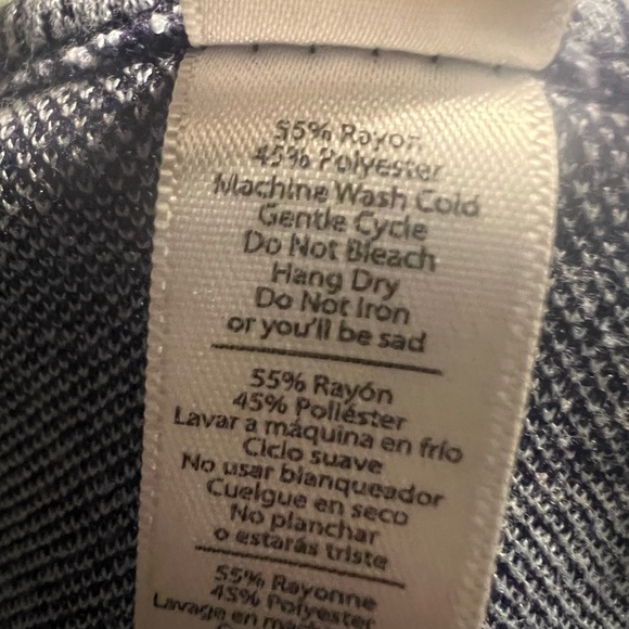 Lularoe short sleeve blue T-shirt high-low size 2XL - Picture 6 of 8